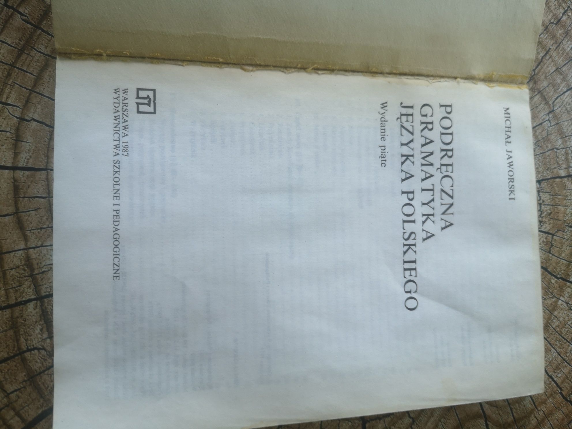 Podręczna gramatyka języka polskiego Michał Jaworski