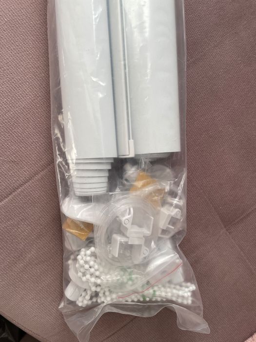 Nowe białe rolety okno, balkon drzwi 2 sztuki