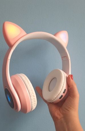 Słuchawki bezprzewodowe Kocie uszy