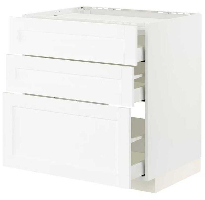 Szafka kuchenna stojąca z 3 szufladami IKEA METOD /SAVEDAL 60x60x80 cm