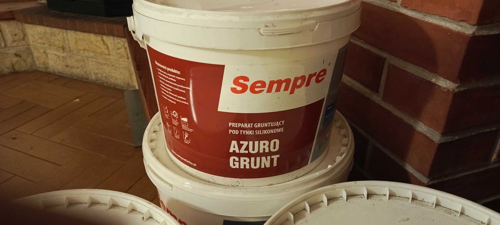 Sprzedam tynk silikonowy Sempre Azuro 25kg +grunt 10kg