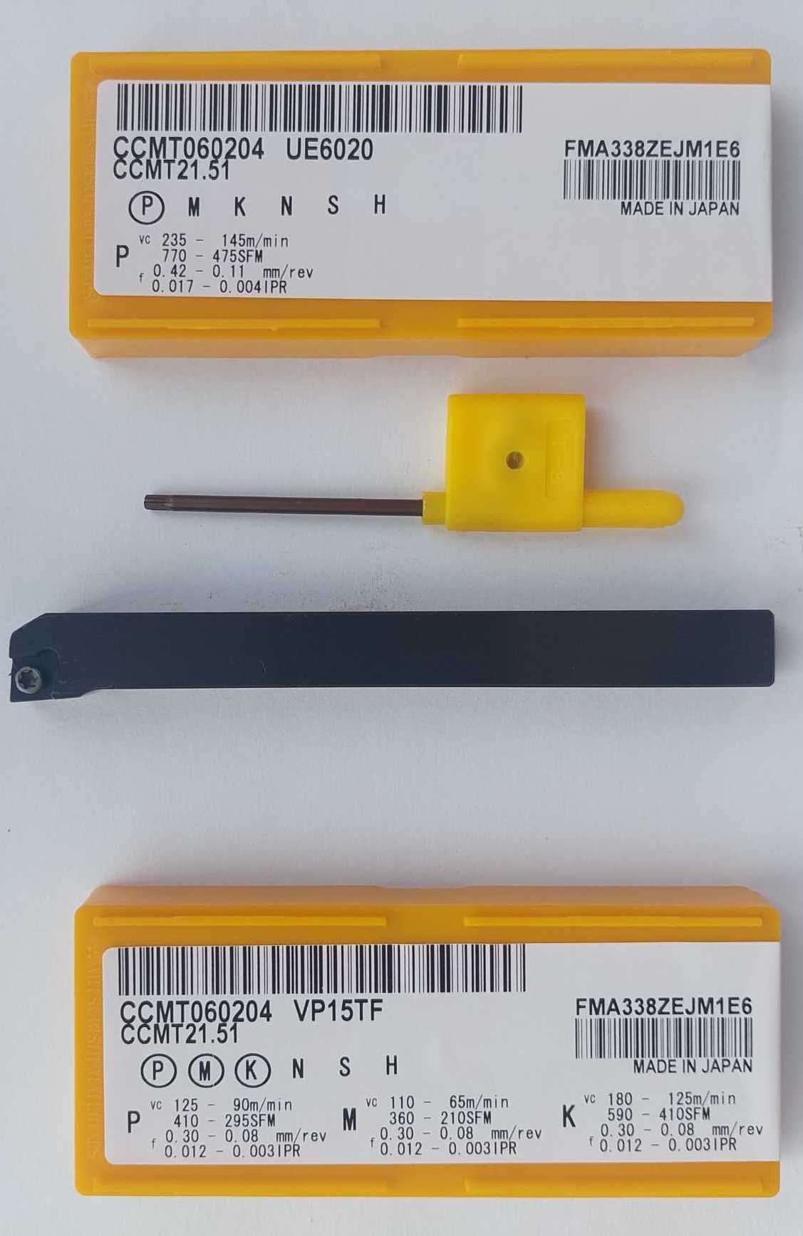 Токарный резец проходной 10х10 мм SCLCR1010H06 и 20 пластин CCMT060204