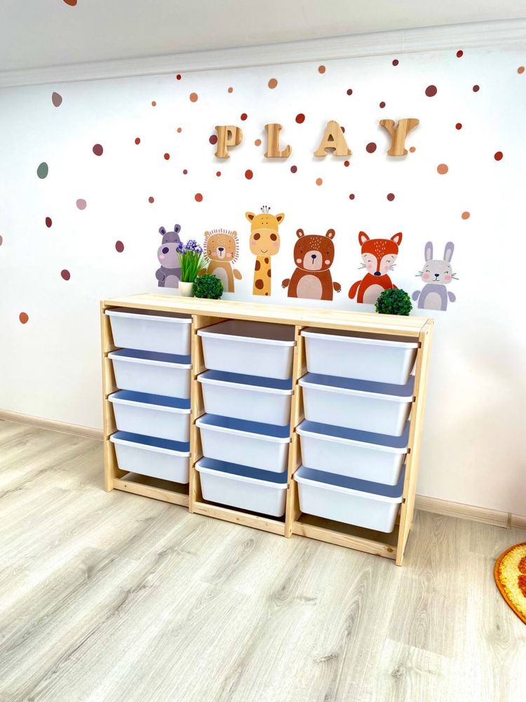 Ящик для игрушек-комод органайзер для хранения, стеллаж детский