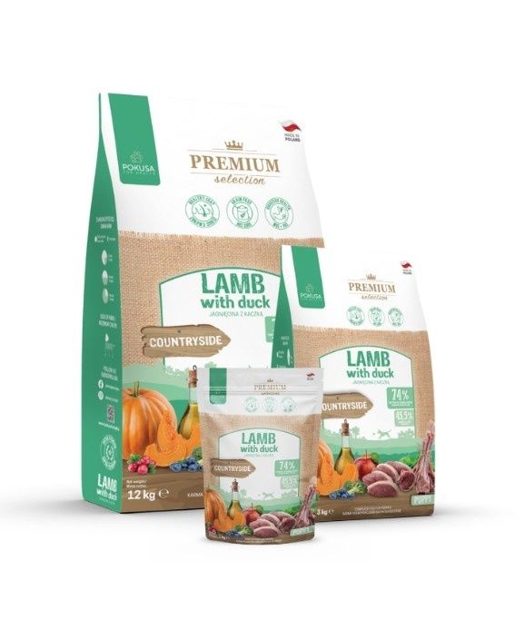 Premium Selection - karma sucha jagnięcina z kaczką dla szczeniąt 2kg