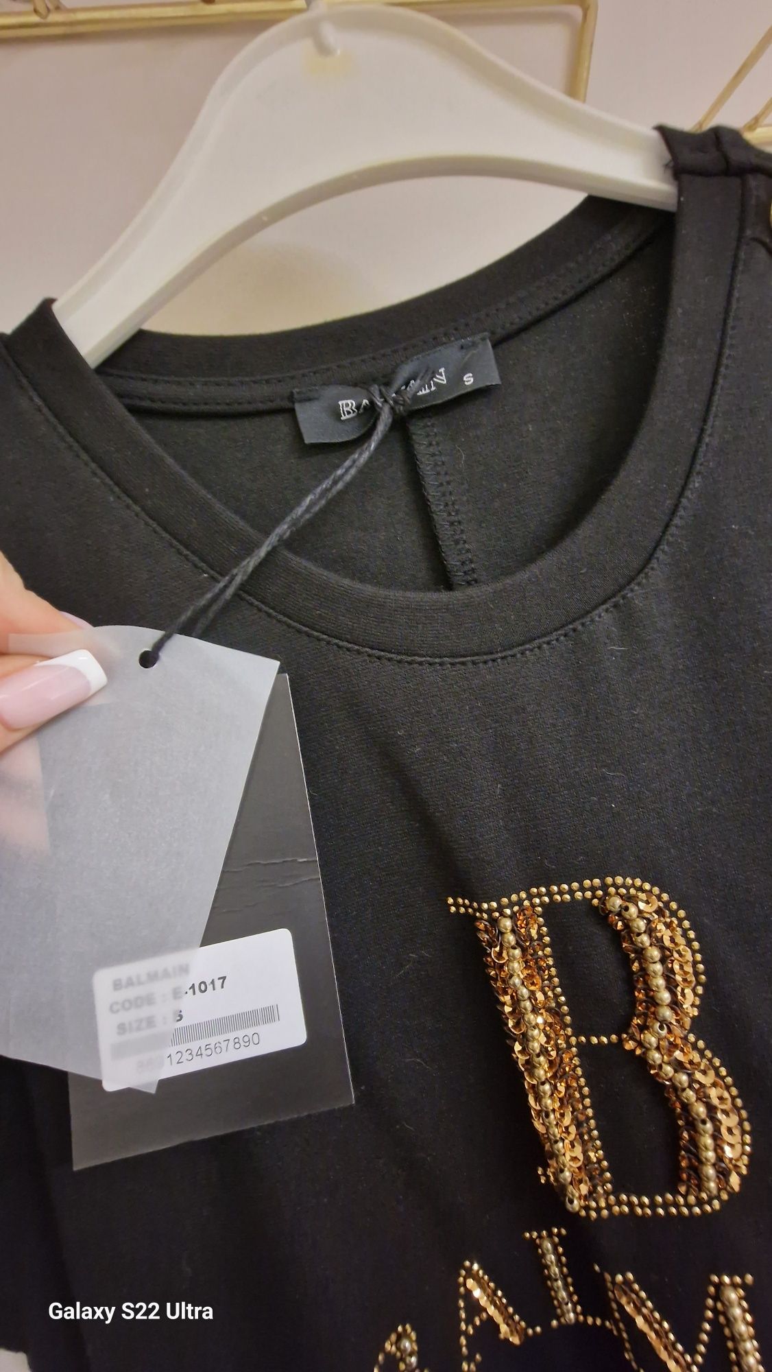Sukienka dzianinowa BALMAIN NOWA S