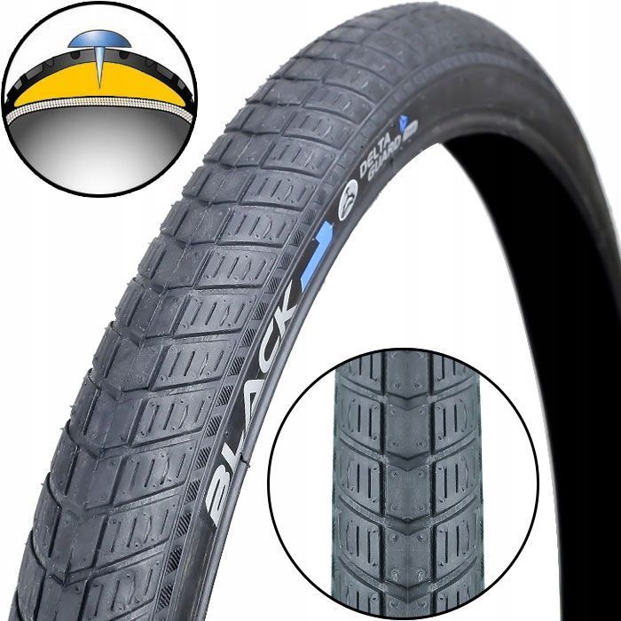 Black1 28x2,00 opona 50-622 antyprzebicie 700x50C 29x2,0 szeroka