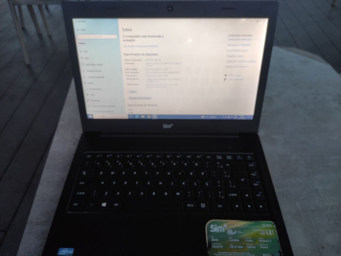 Notebook i3 SSD 240