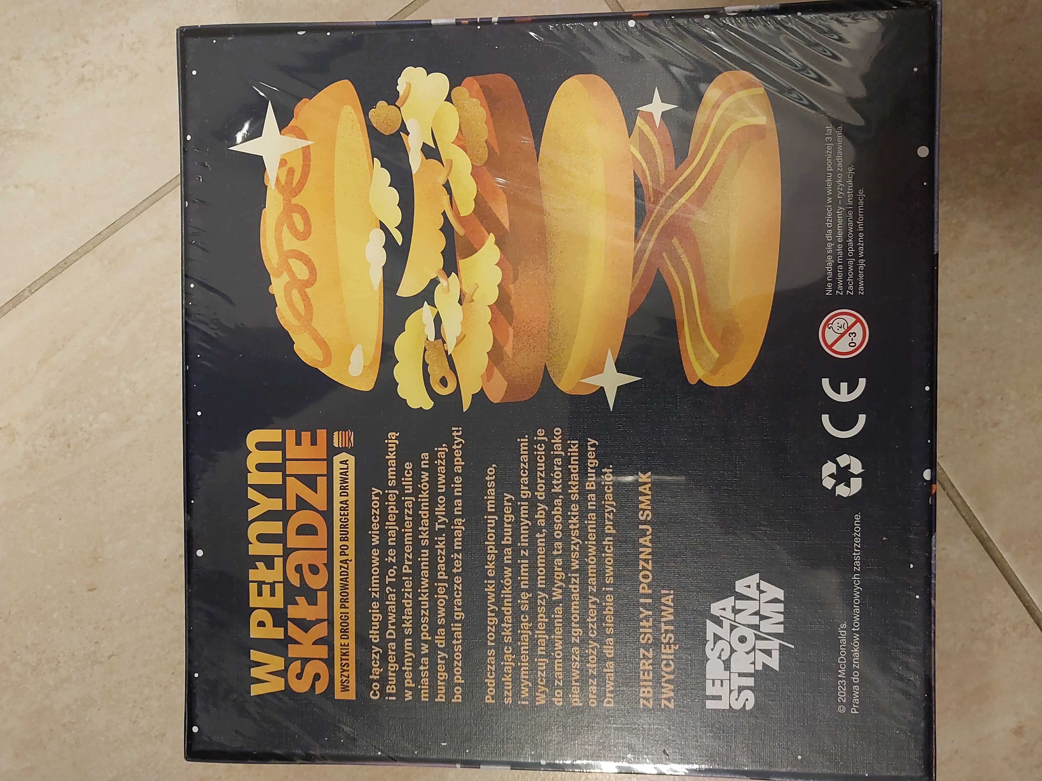 Gra planszowa mc donalds w pełnym składzie