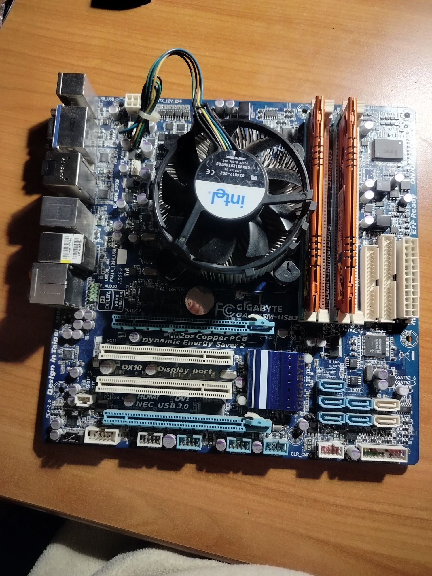 Комплект Gigabyte GA-H55M-S2