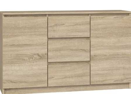 Komoda 2D3S - dąb sonoma