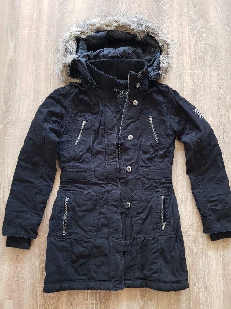 Ciepła zimowa kurtka parka r. 36