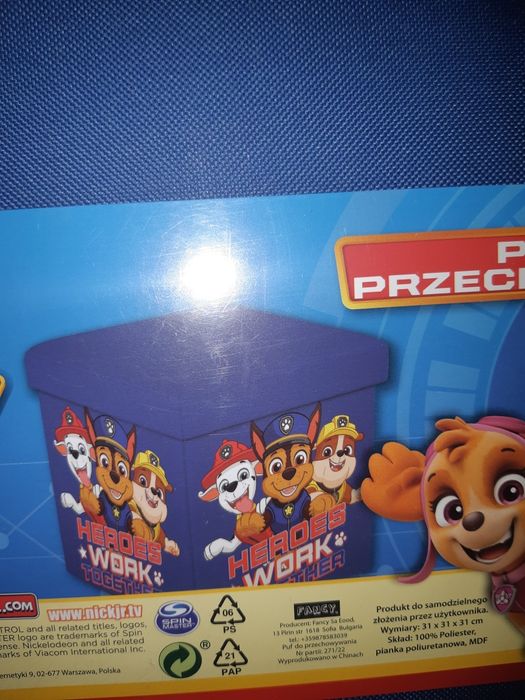 Skrzynka,puf, pufka Psi Patrol