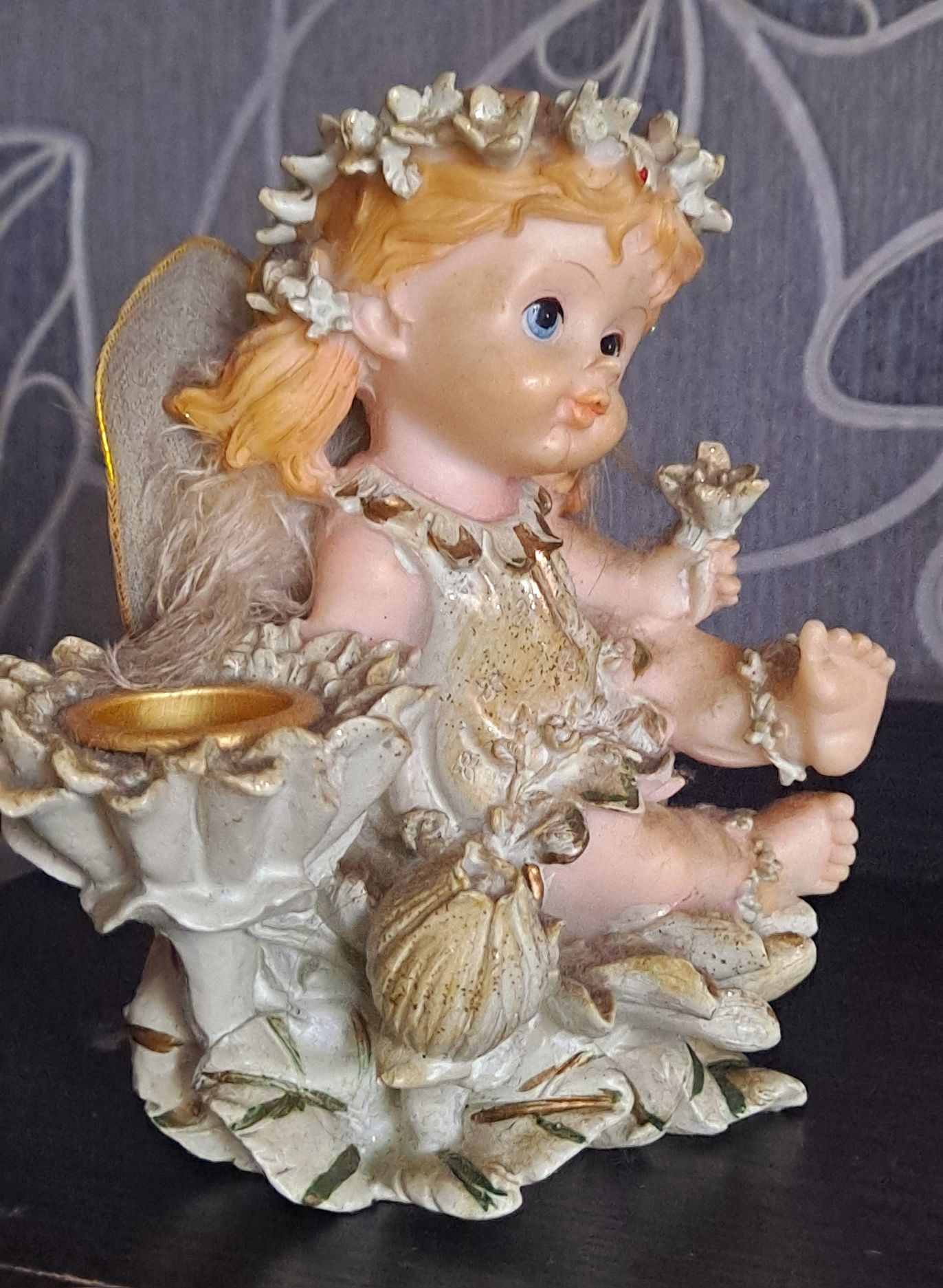 Kolekcja figurki rzeżby aniołki ozdoby