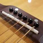 Conjunto de Cavalete e Pestana em Osso - Guitarra Acústica
