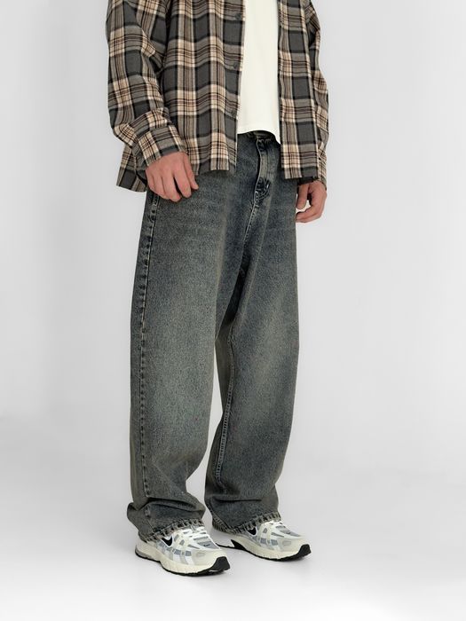 Джинси чоловічі baggy jeans, широкие джинсы мужские реп rap sk8 M
