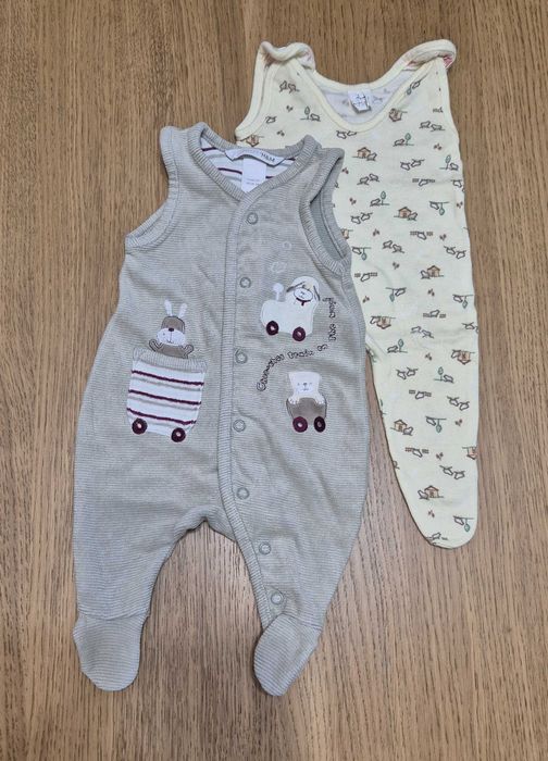 019 U śpioszki śpiochy nr 1 komplet 2 szt h&m 50-56
