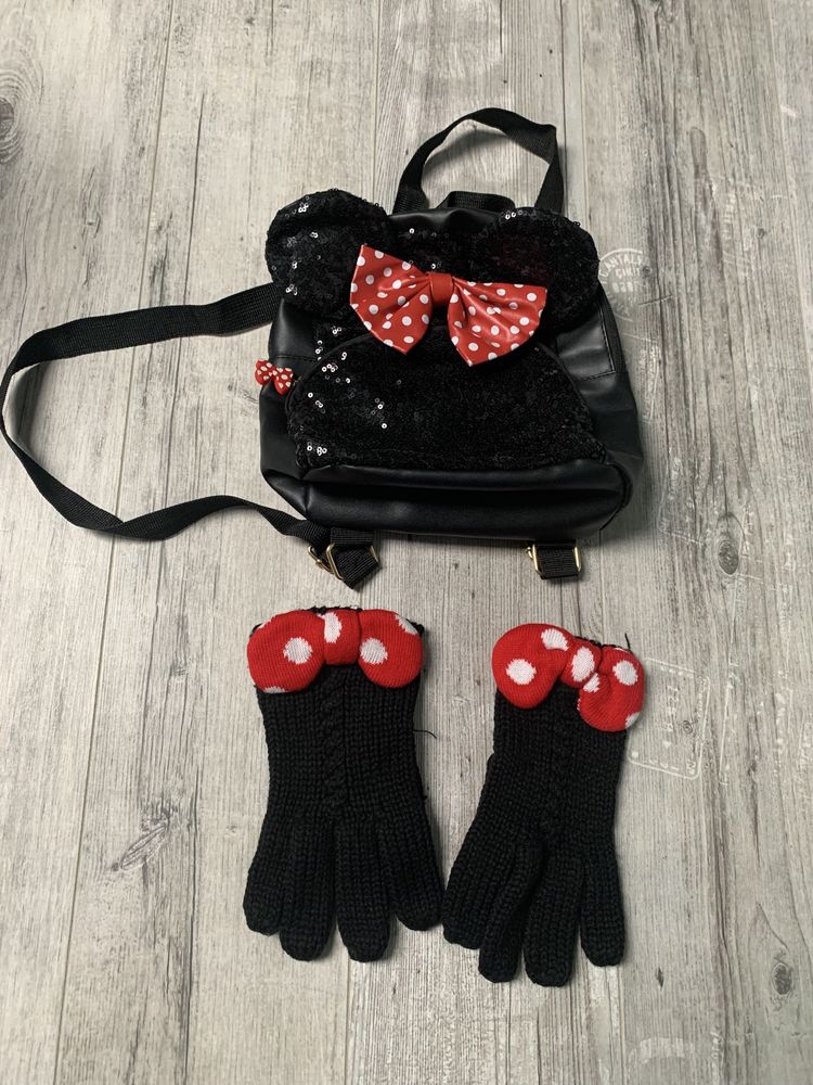 Rękawiczki Mickey Disneyland plecaczek