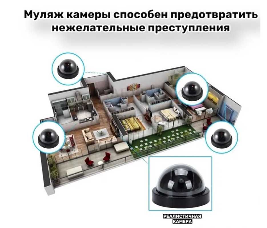 Муляж камеры видеонаблюдения купольной