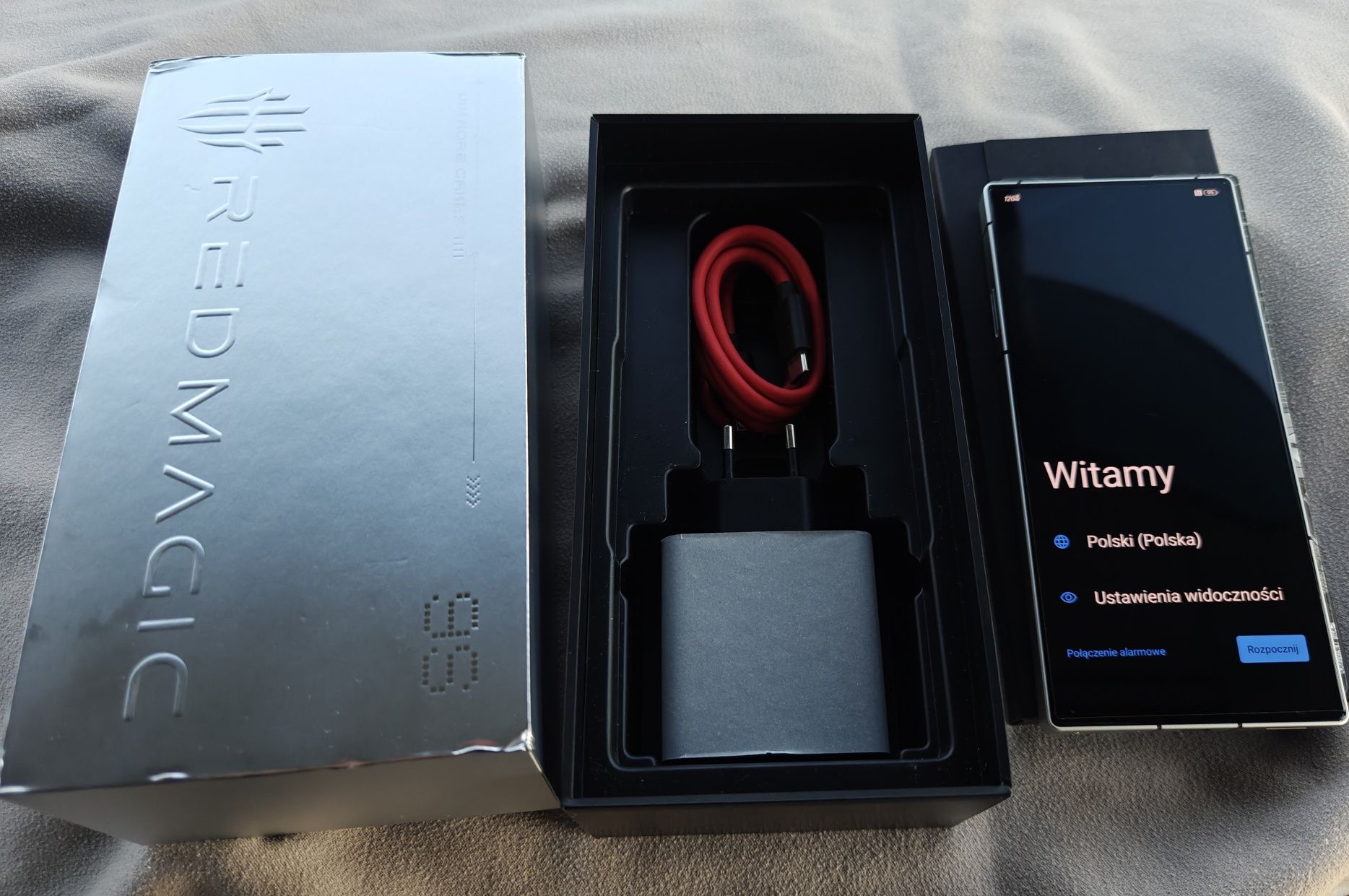 Redmagic 9s Pro 12/256GB biała gwarancja 3x etui