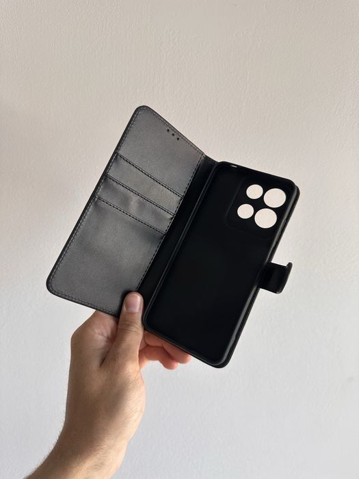 Etui z klapką zamykane czarne do MOTOROLA MOTO G15 / G15 POWER