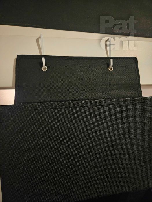 Wiszący organizer do powieszenia z 4 kieszeniami na drzwi czarny