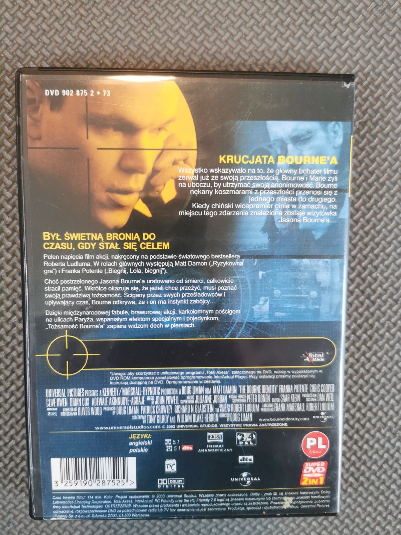 DVD film Tożsamość Bourne'a, Krucjata Bourne'a