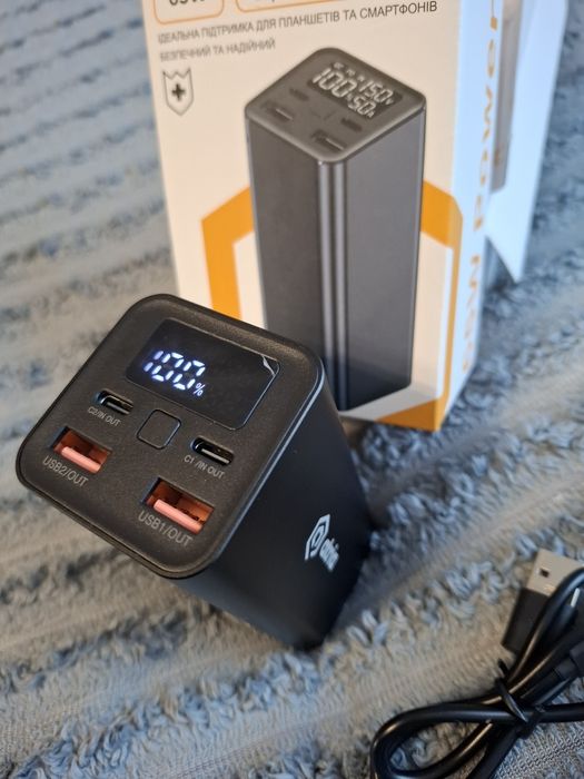 Power bank для ноутбука Atria WPD-65 20000mAh 65W Black