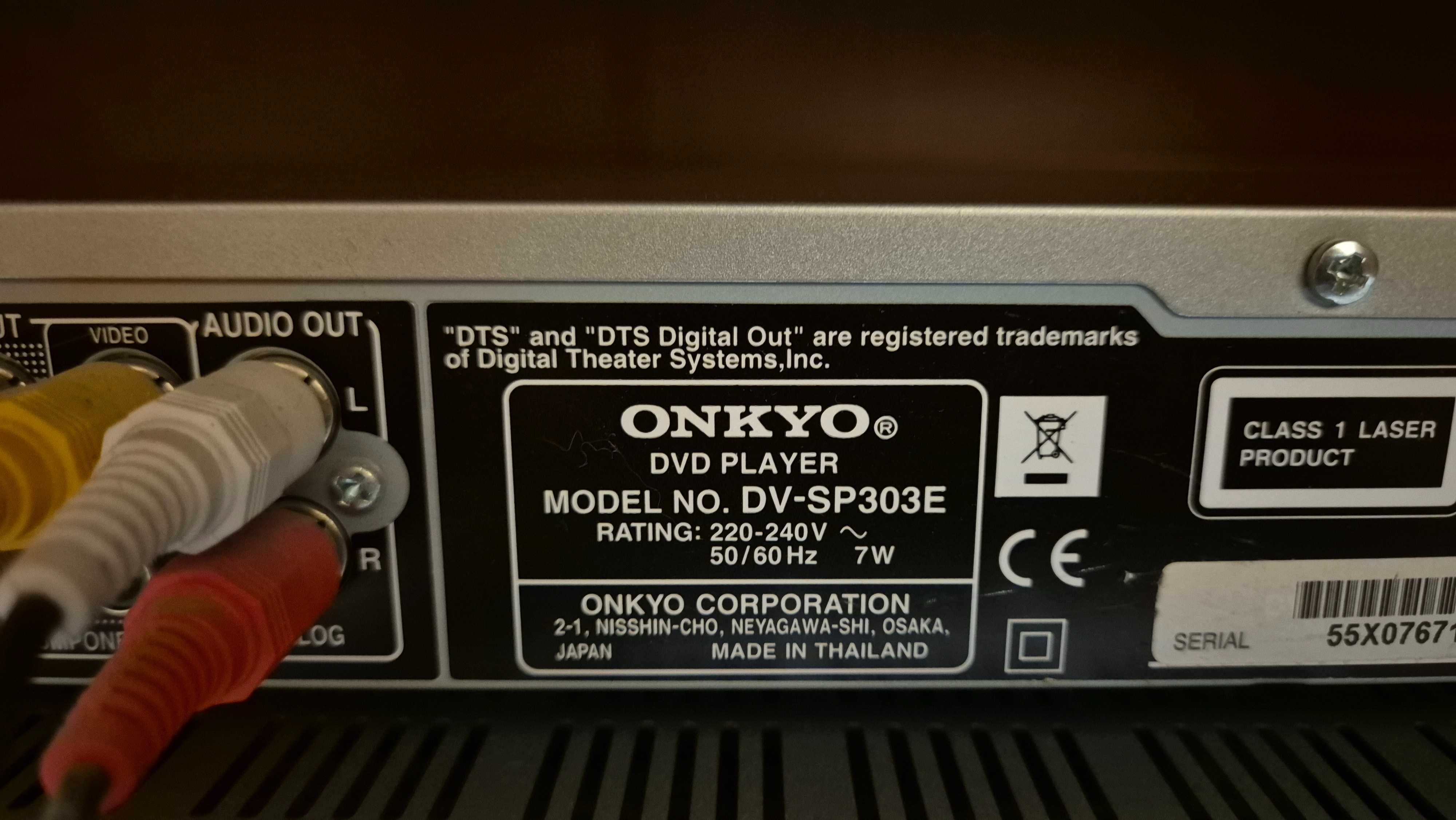 Onkyo DV-SV303E DVD Player+TX-SR303E AV Receiver