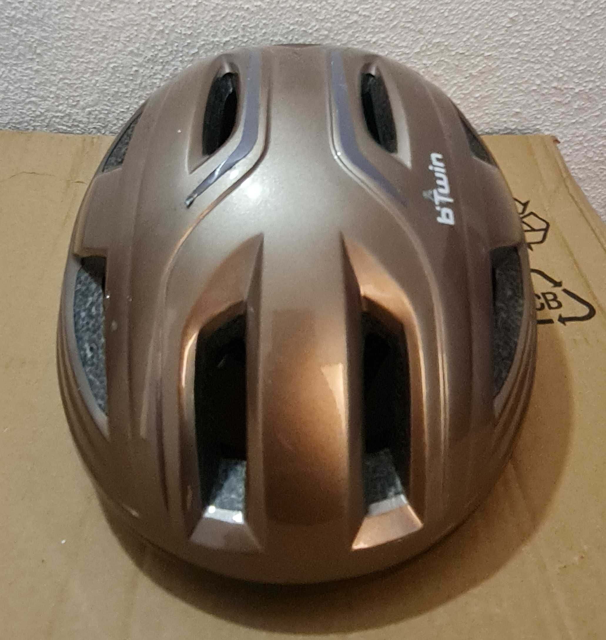 Capacete bicicleta BTwin Mix Marrom