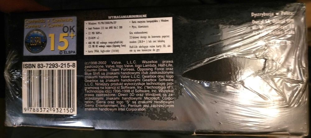 Half Life Generacja PC - big box, stan idealny -