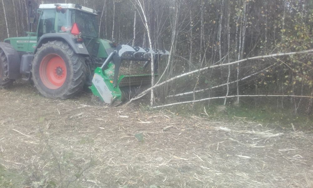 Koszenie  czyszczenie działek mulczer leśny kosiarka bijakowa wycinka