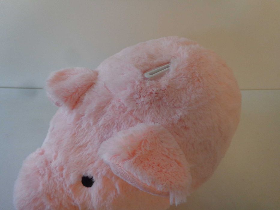 Duża pluszowa świnka skarbonka