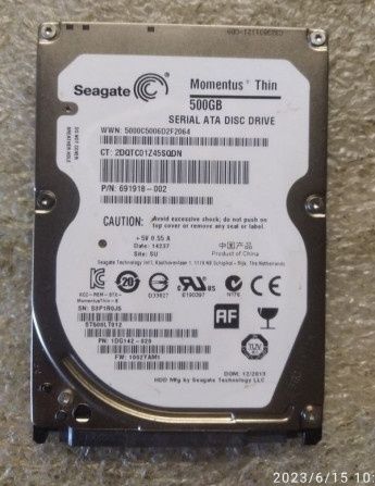 Жесткий диск для ноутбука 2.5&" HDD 500GB Seagate