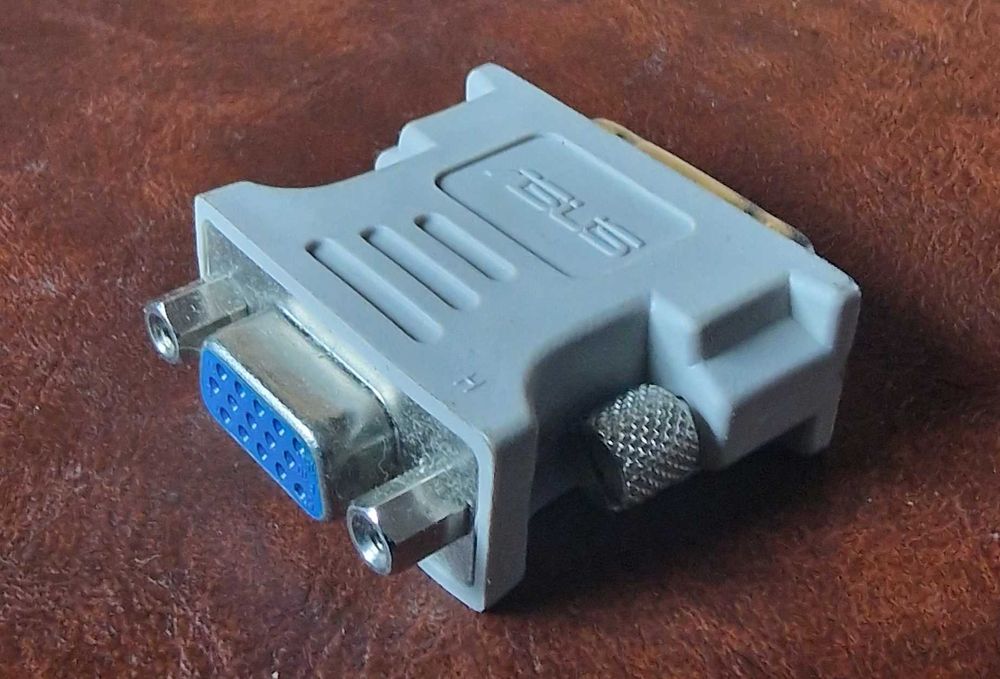 Adapter do monitora DVI-I do VGA przejściówka kostka redukcja