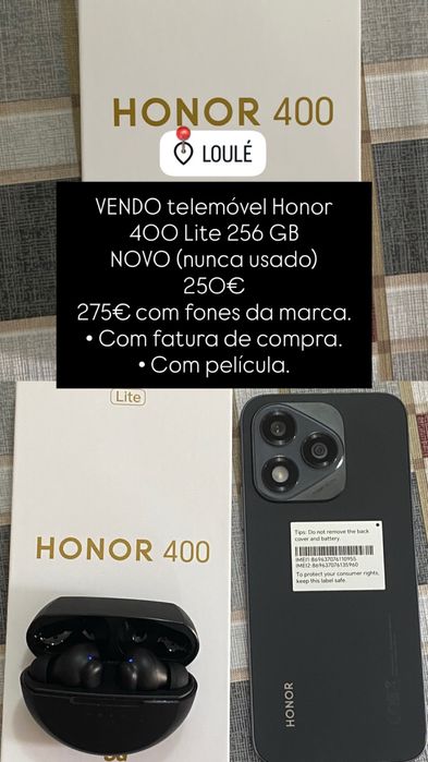 Vendo telefone Honor 400 lite