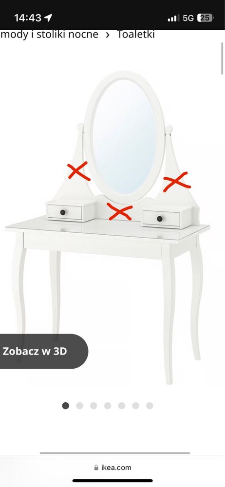 toaletka HEMNES ikea