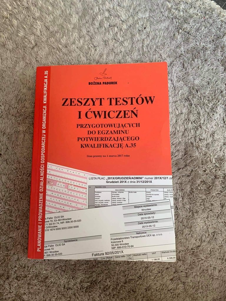 Zeszyt testów i ćwiczeń przygotowujących do egzaminu potwierdzającego