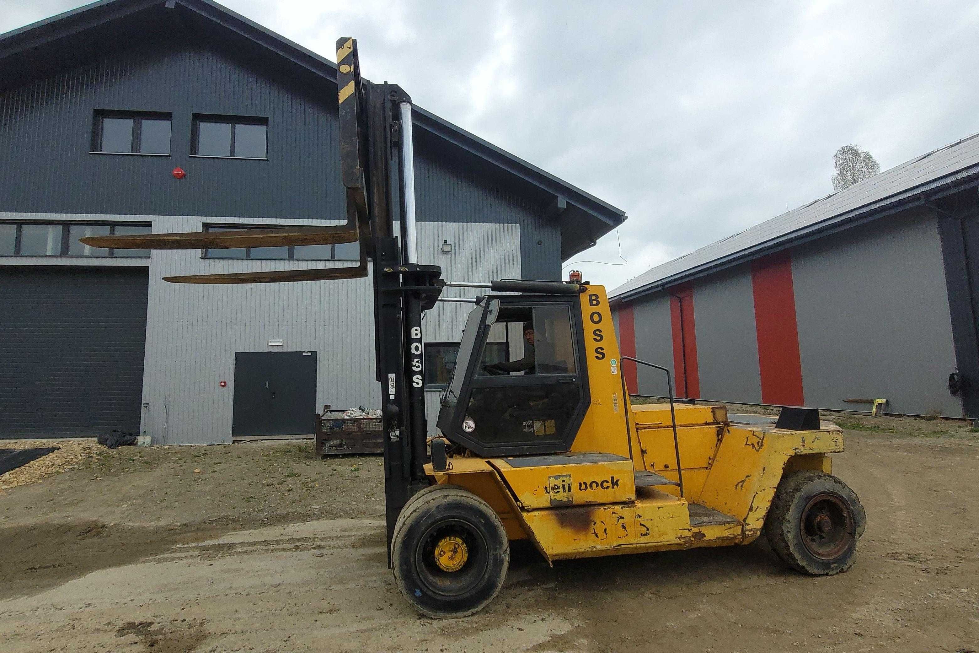 Wózek widłowy Steibock Boss B1409. Silnik Perkins. 14 ton udźwigu.