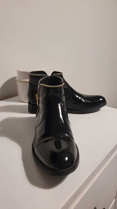 Botki czarne badura 39 klasyczna 40 - 26 cm