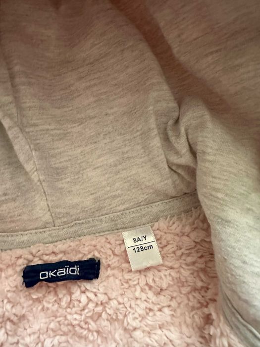 Dziecięcy szlafrok OKAIDI 8 lat/128 cm, pudrowy róż