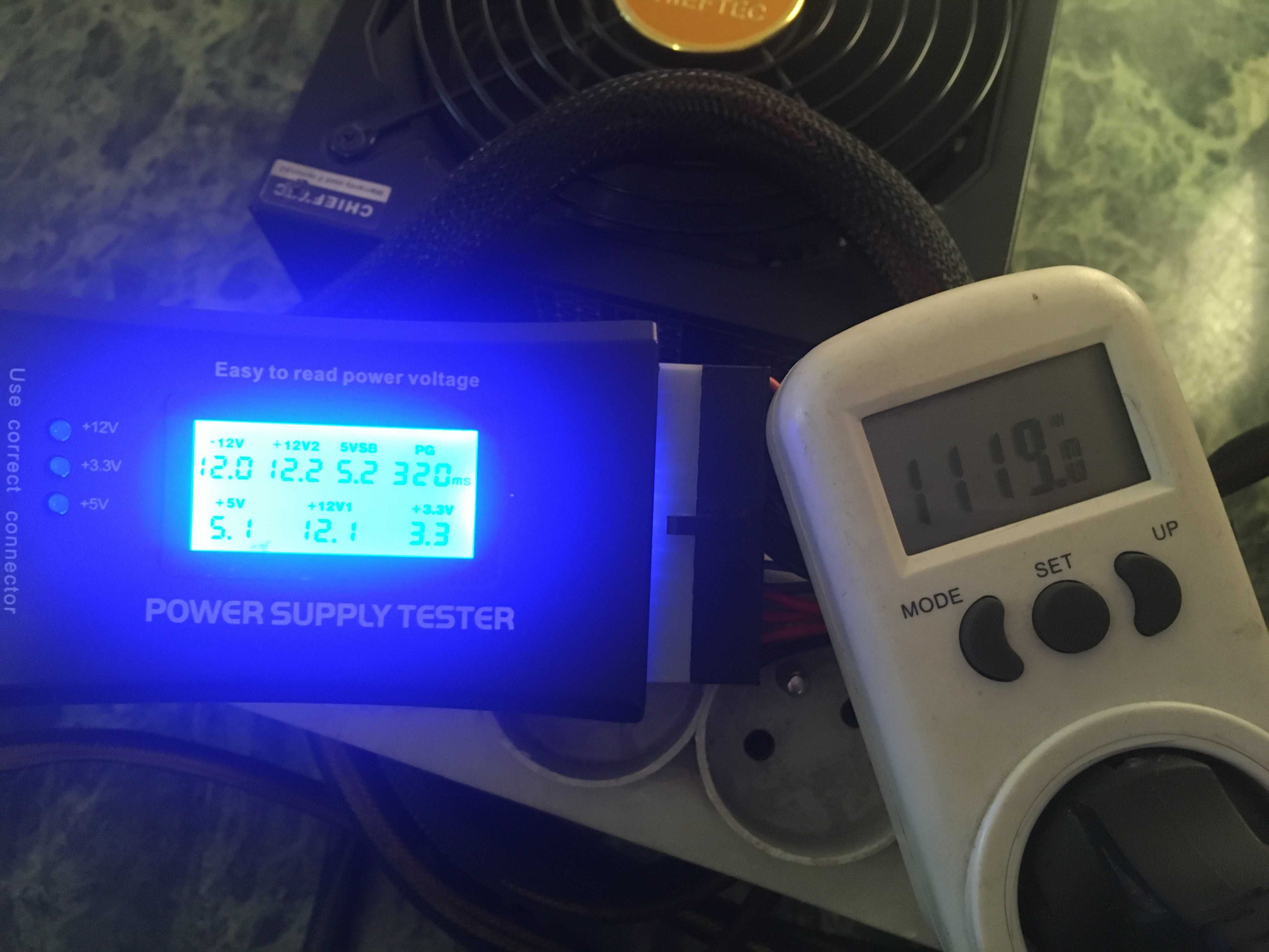 Zasilacz Chieftec  1000W APS-1000CB pół modularny testowany