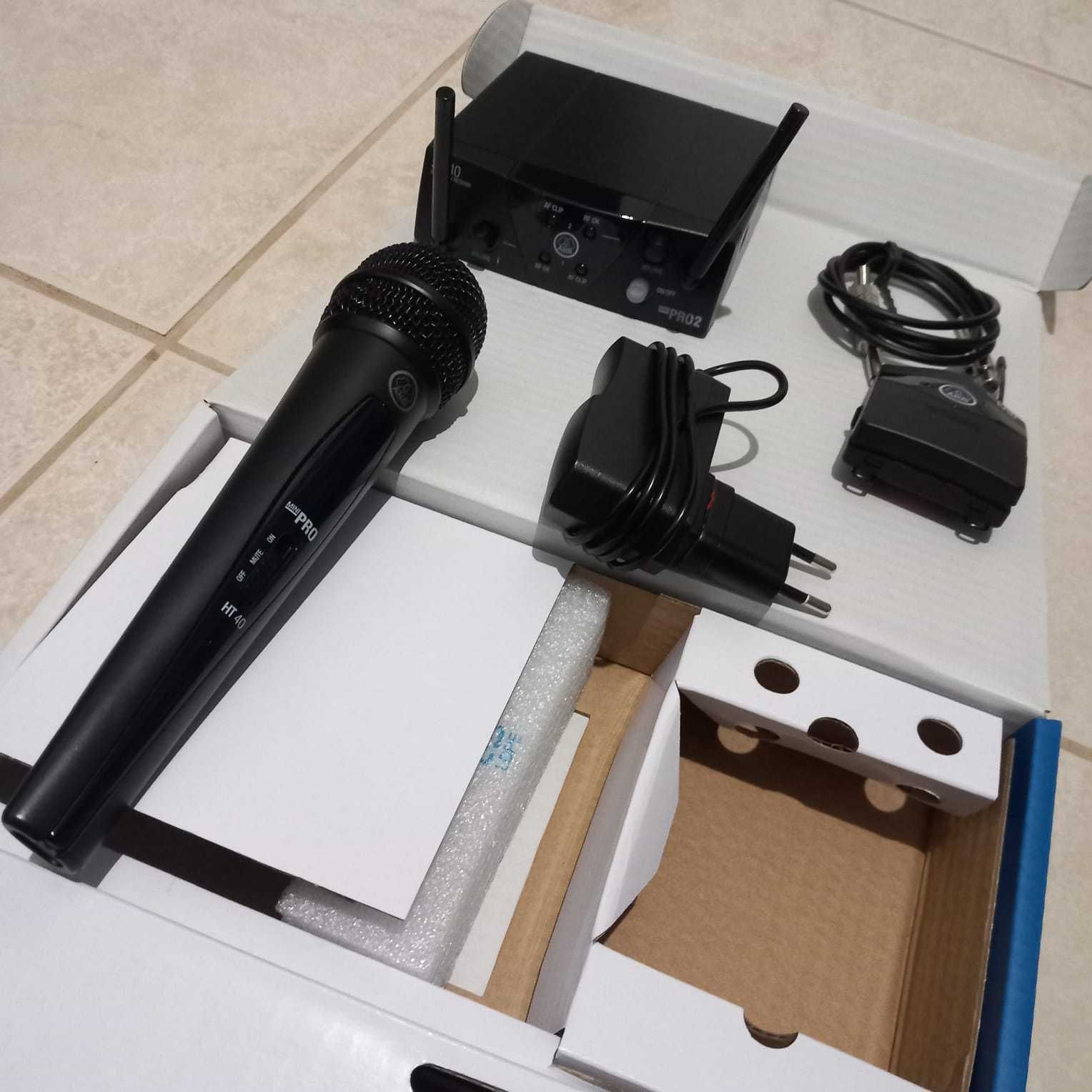 Microfone AKG SR 40 Mini DUAL Pro WMS40 MIni Dual Mixed Set