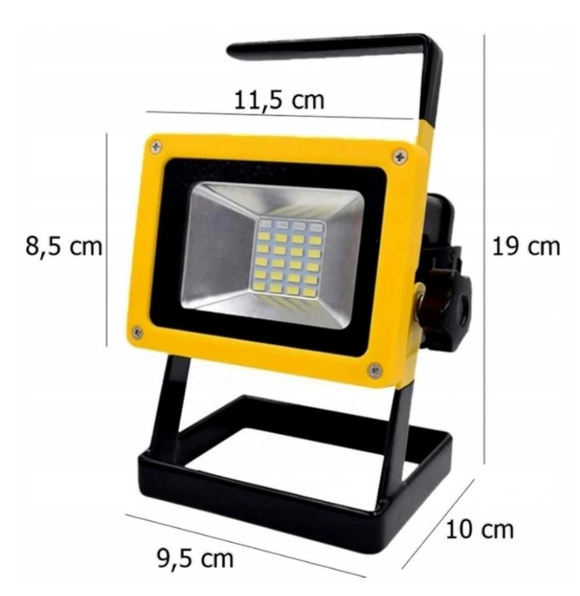 Halogen przenośny LED SMD akumulatorowy 30W