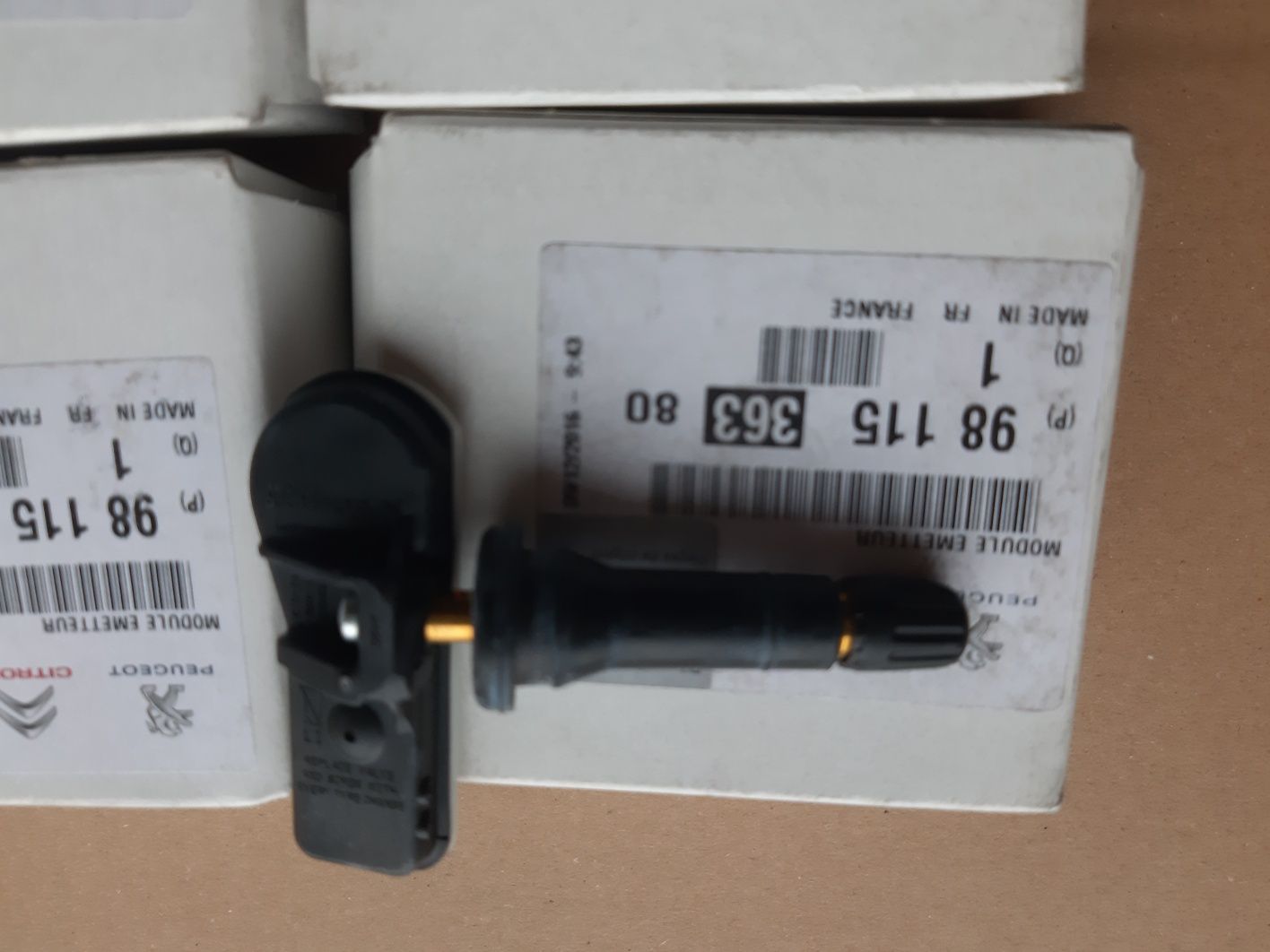 Czujniki ciśnienia kol TPMS Peugeot 308