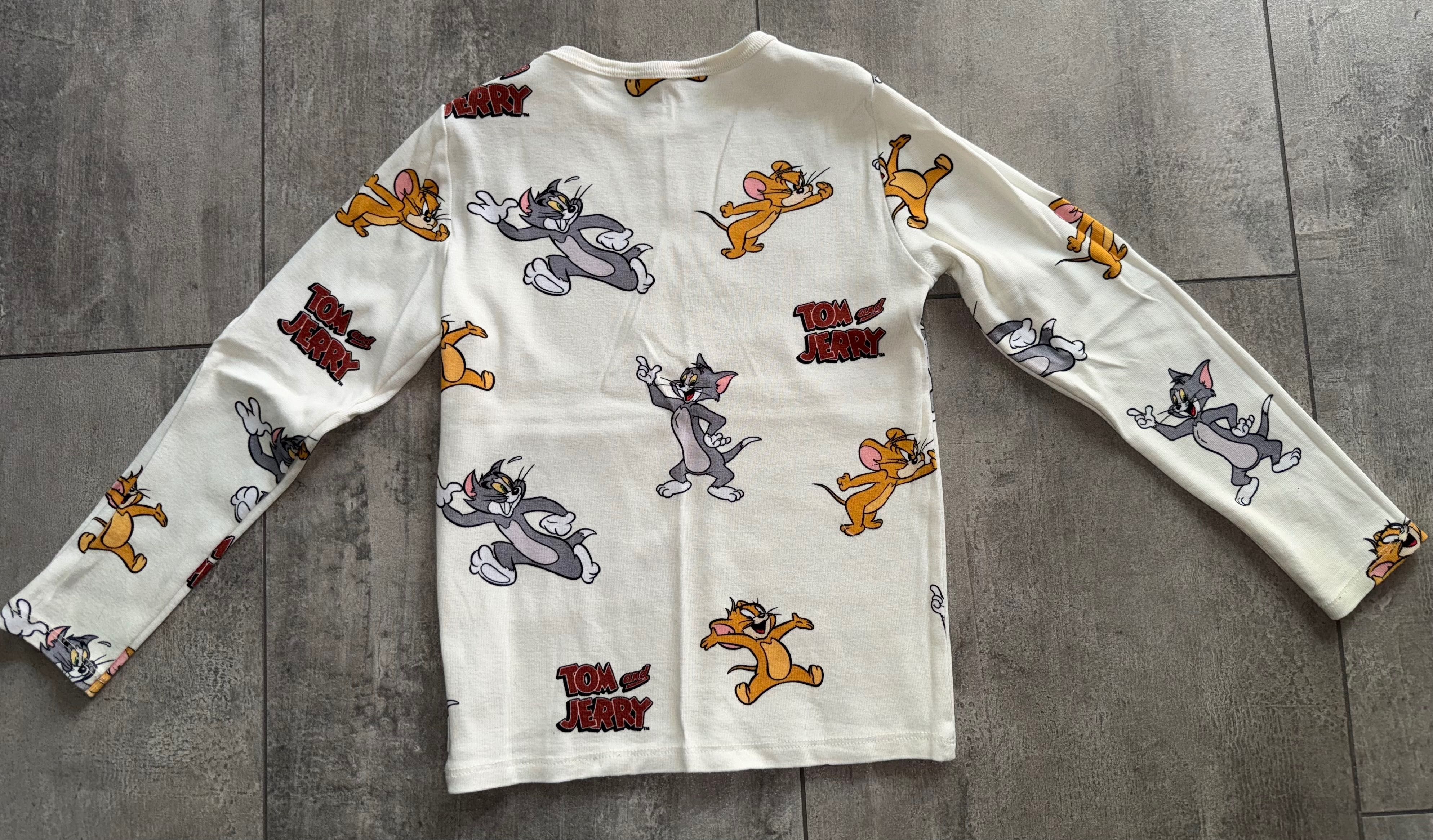 Bluzeczki 2szt. Longsleeve Tom&Jerry H&M roz.122/128