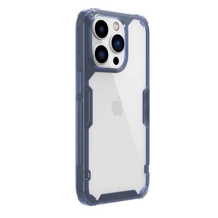 Nillkin Nature Pro etui iPhone 14 Pro Max pancerny pokrowiec niebieski