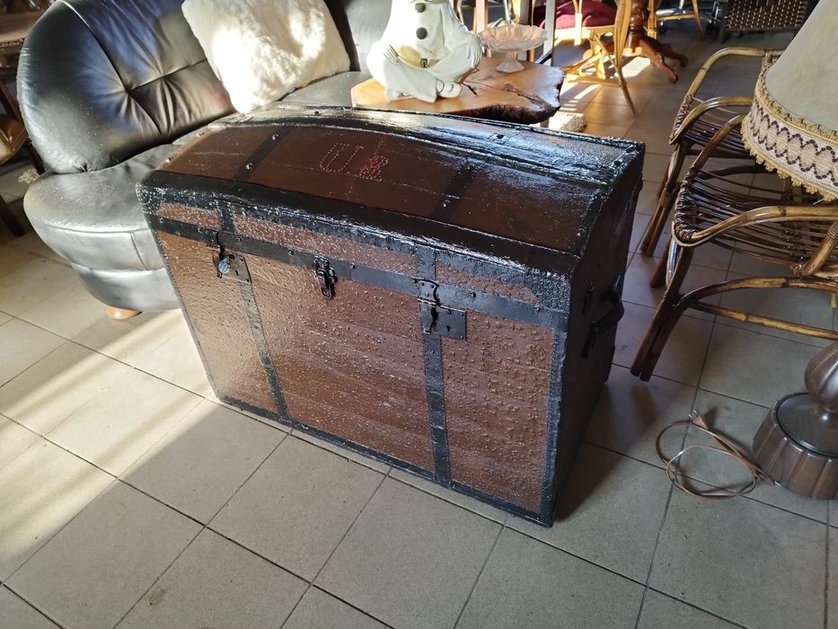 kufer ANTYK skrzynia zamkowa stara ANTYK