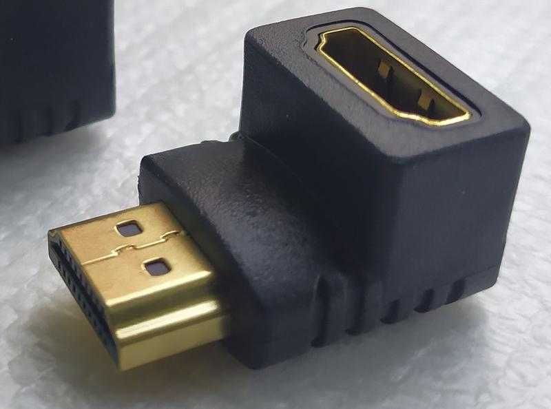 HDMI подовжувач кутній мама нижній лівий 90 градусів перехідник