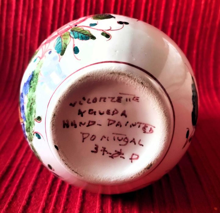 Vaso decorativo pintado à mão