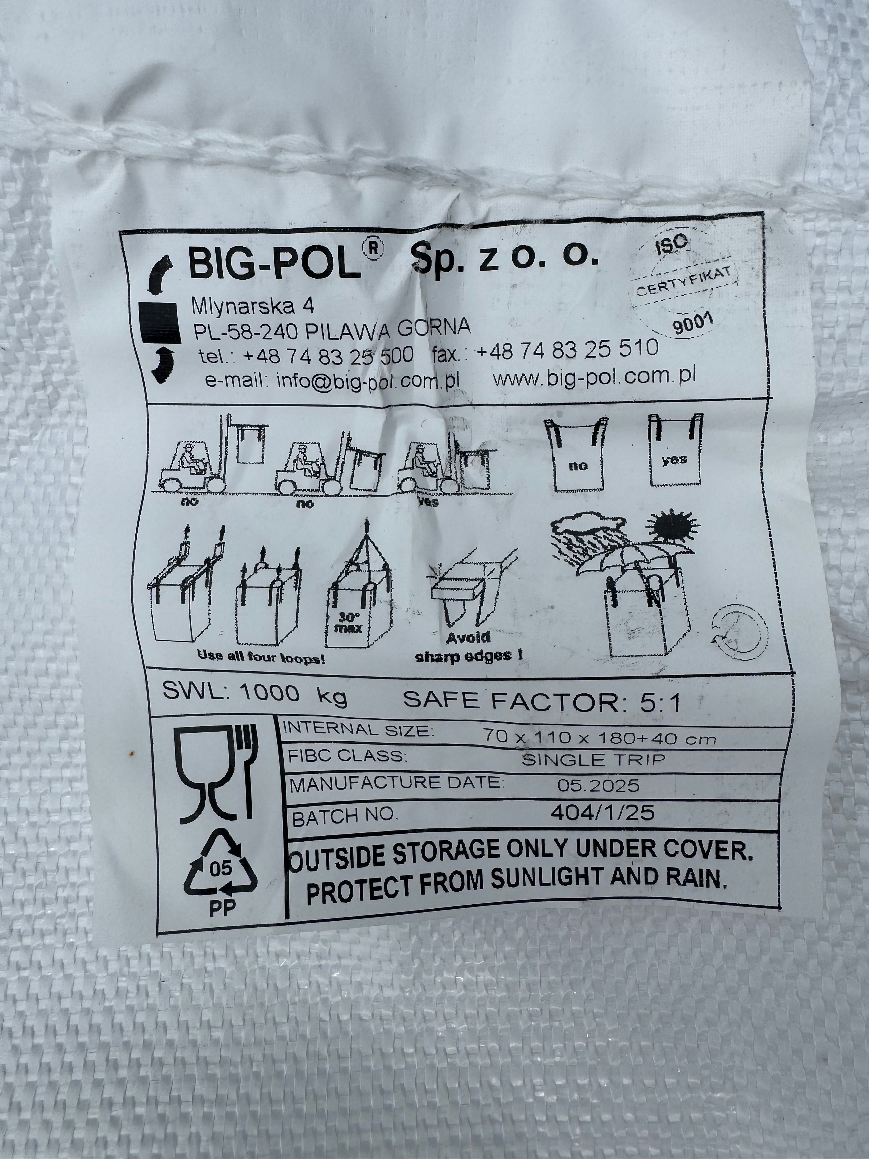 Używane worki BIG-BAG
